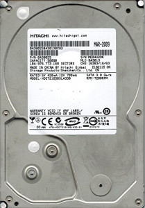 Disque dur 3.5" 500Go SATAII Cache 32Mo 7200Tr/mn HITACHI Deskstar E7K1000 (HDE721050SLA330) >>> REFURBISHED 